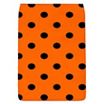 Polka Dots - Black on Safety Orange Removable Flap Cover (S)