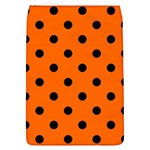 Polka Dots - Black on Safety Orange Removable Flap Cover (L)