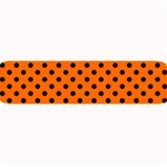 Polka Dots - Black on Safety Orange Medium Bar Mat