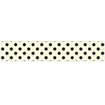 Polka Dots - Black on Cornsilk Yellow Flano Scarf (Large)