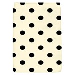 Polka Dots - Black on Cornsilk Yellow Removable Flap Cover (S)