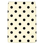 Polka Dots - Black on Cornsilk Yellow Removable Flap Cover (L)