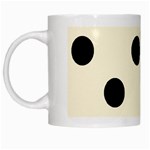Polka Dots - Black on Cornsilk Yellow Black Mug