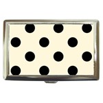 Polka Dots - Black on Cornsilk Yellow Cigarette Money Case