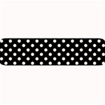 Polka Dots - Cornsilk Yellow on Black Medium Bar Mat