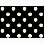 Polka Dots - Cornsilk Yellow on Black 5  x 7  Photo Cards