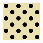 Polka Dots - Black on Blond Yellow Medium Glasses Cloth