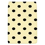 Polka Dots - Black on Blond Yellow Removable Flap Cover (S)