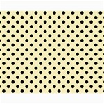 Polka Dots - Black on Blond Yellow Collage 11  x 14 