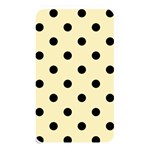Polka Dots - Black on Blond Yellow Memory Card Reader (Rectangular)