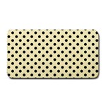 Polka Dots - Black on Blond Yellow Medium Bar Mat