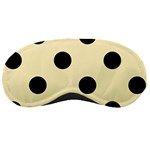 Polka Dots - Black on Blond Yellow Sleeping Mask