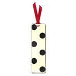 Polka Dots - Black on Blond Yellow Small Book Mark