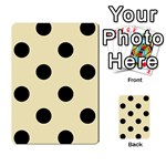 Polka Dots - Black on Blond Yellow Multi-purpose Cards (Rectangle)