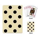 Polka Dots - Black on Blond Yellow Playing Cards Single Design
