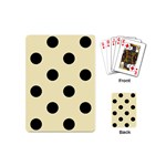 Polka Dots - Black on Blond Yellow Playing Cards (Mini)