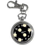 Polka Dots - Blond Yellow on Black Key Chain Watch