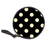 Polka Dots - Blond Yellow on Black Classic 20-CD Wallet