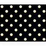 Polka Dots - Blond Yellow on Black Collage 8  x 10 
