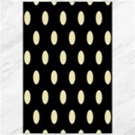 Polka Dots - Blond Yellow on Black Canvas 20  x 30 