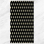 Polka Dots - Blond Yellow on Black Canvas 40  x 72 