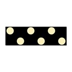 Polka Dots - Blond Yellow on Black Sticker Bumper (10 pack)