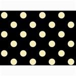 Polka Dots - Blond Yellow on Black 5  x 7  Photo Cards