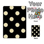 Polka Dots - Blond Yellow on Black Multi-purpose Cards (Rectangle)