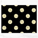 Polka Dots - Blond Yellow on Black Jigsaw Puzzle (Rectangular)