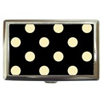 Polka Dots - Blond Yellow on Black Cigarette Money Case
