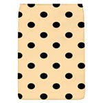 Polka Dots - Black on Navajo White Yellow Removable Flap Cover (S)