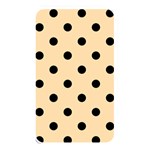 Polka Dots - Black on Navajo White Yellow Memory Card Reader (Rectangular)