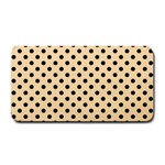Polka Dots - Black on Navajo White Yellow Medium Bar Mat
