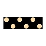 Polka Dots - Navajo White Yellow on Black Sticker (Bumper)