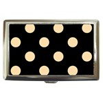 Polka Dots - Navajo White Yellow on Black Cigarette Money Case