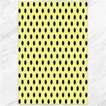 Polka Dots - Black on Pastel Yellow Canvas 24  x 36 