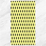 Polka Dots - Black on Pastel Yellow Canvas 40  x 72 