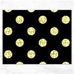 Polka Dots - Pastel Yellow on Black Jigsaw Puzzle (Rectangular)