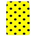 Polka Dots - Black on Yellow Removable Flap Cover (S)