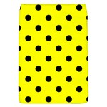 Polka Dots - Black on Yellow Removable Flap Cover (L)