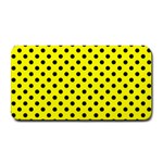 Polka Dots - Black on Yellow Medium Bar Mat