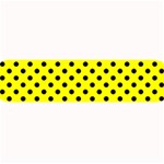 Polka Dots - Black on Yellow Medium Bar Mat