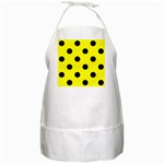 Polka Dots - Black on Yellow BBQ Apron