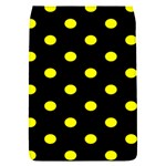 Polka Dots - Yellow on Black Removable Flap Cover (S)