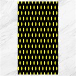 Polka Dots - Yellow on Black Canvas 40  x 72 