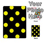 Polka Dots - Yellow on Black Multi-purpose Cards (Rectangle)