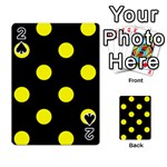 Polka Dots - Yellow on Black Playing Cards 54 Designs