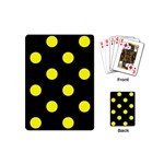 Polka Dots - Yellow on Black Playing Cards (Mini)