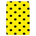 Polka Dots - Black on Canary Yellow Removable Flap Cover (S)