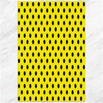 Polka Dots - Black on Canary Yellow Canvas 24  x 36 